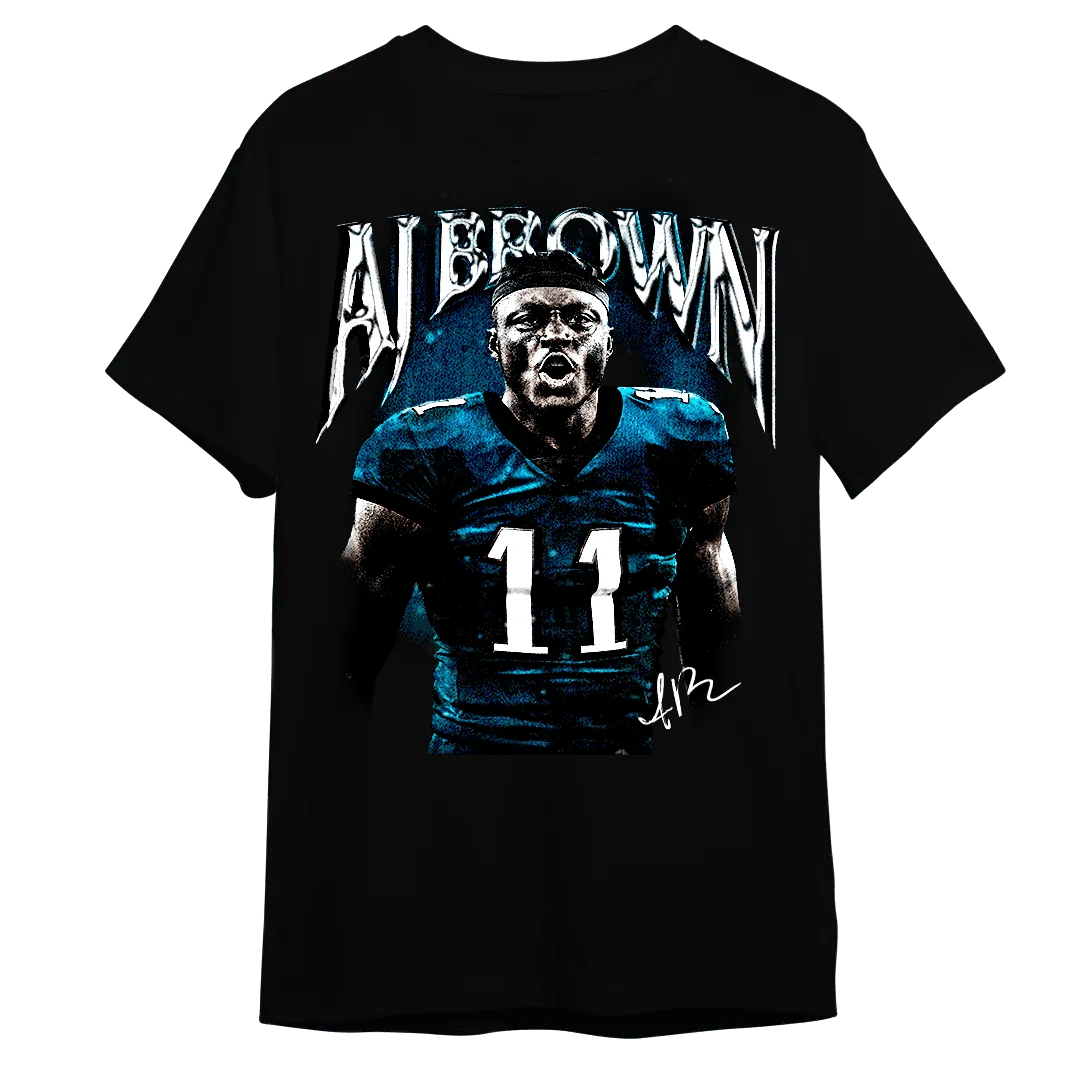 AJ Brown AJ11 Vintage Premium Heavyweight T-Shirt - Mystery Hype