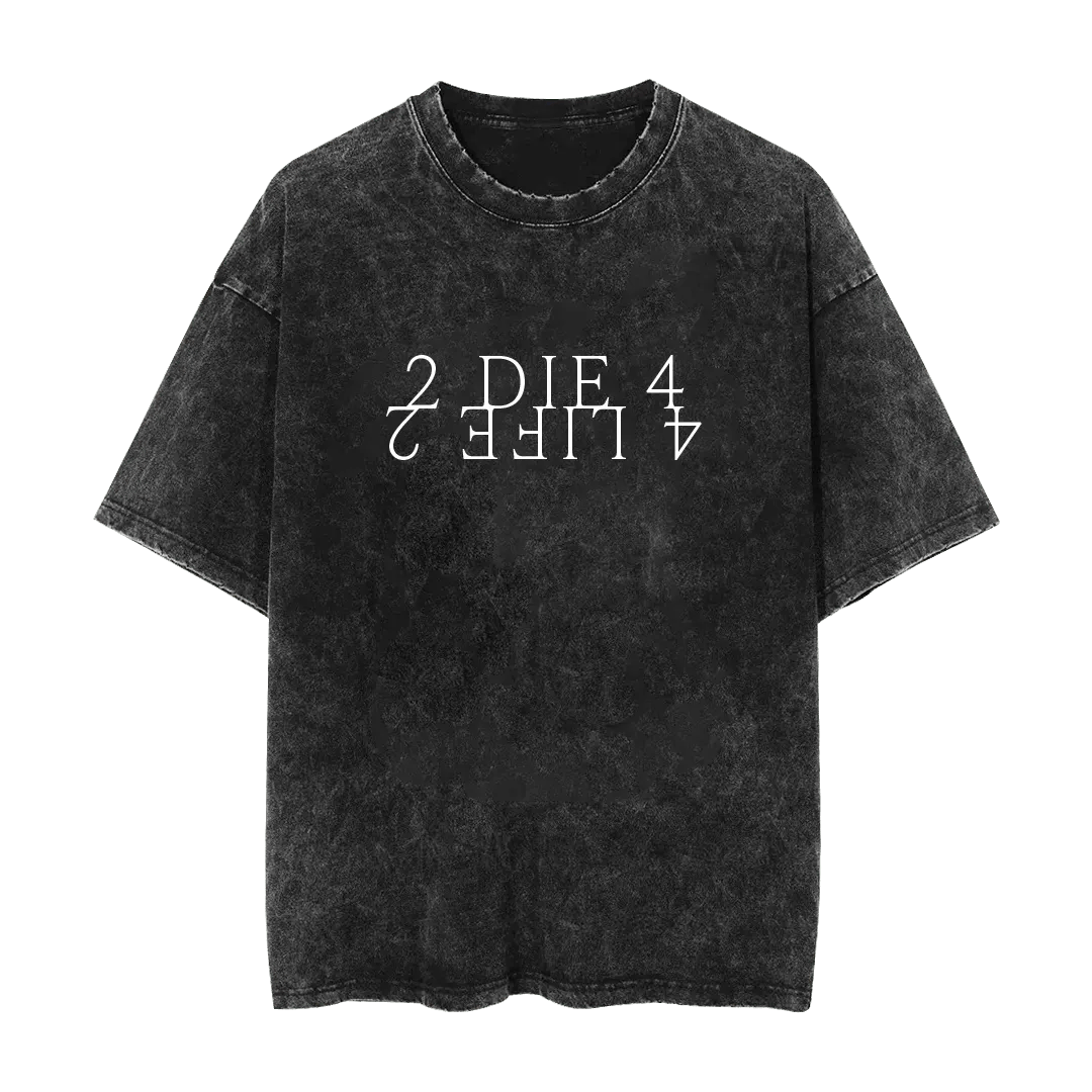 Baron Browning 2 Die for 4 Life 2 Mineral Wash Shirt - Mystery Hype