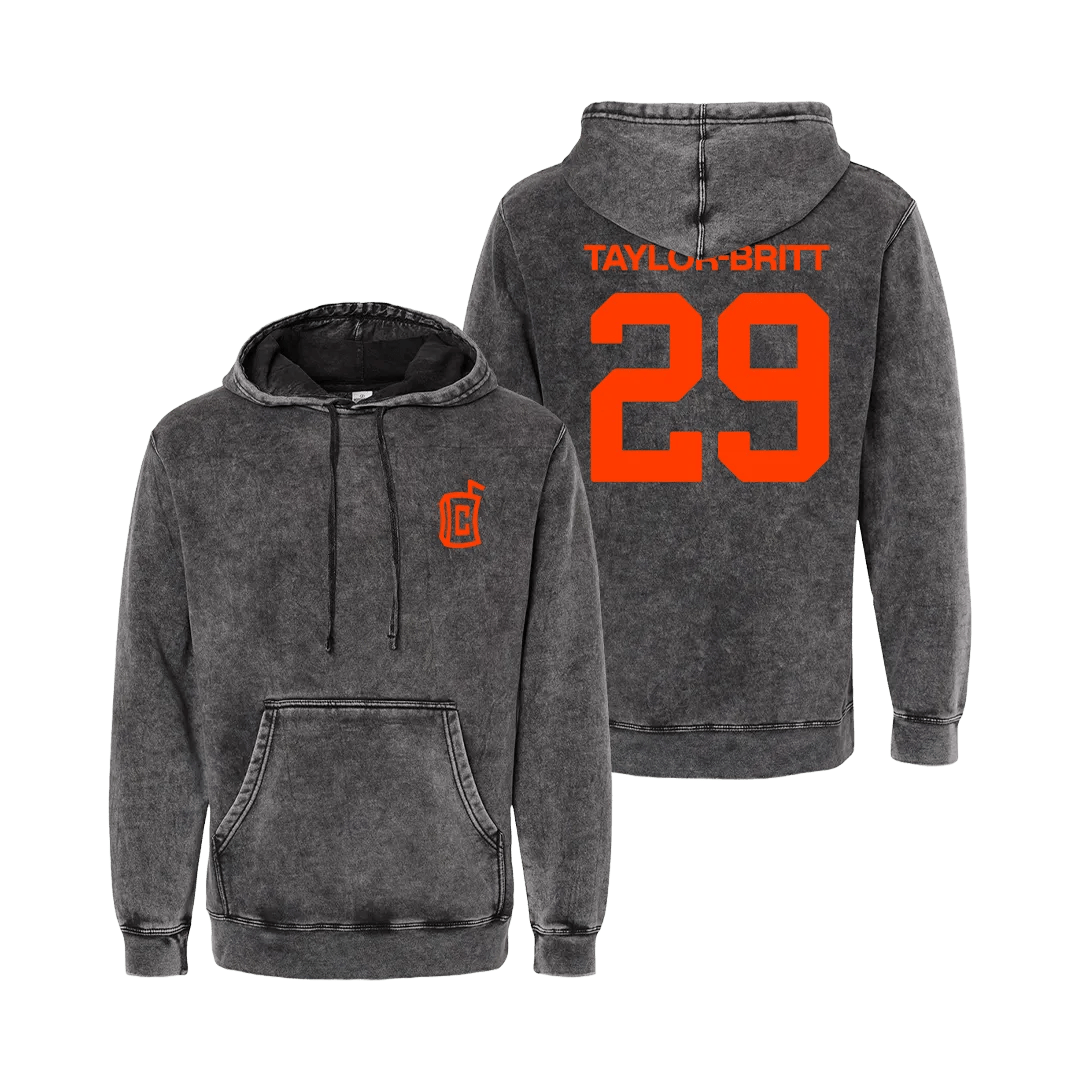 Cam Taylor - Britt Signature Logo 29 Mineral Wash Hoodie - Mystery Hype