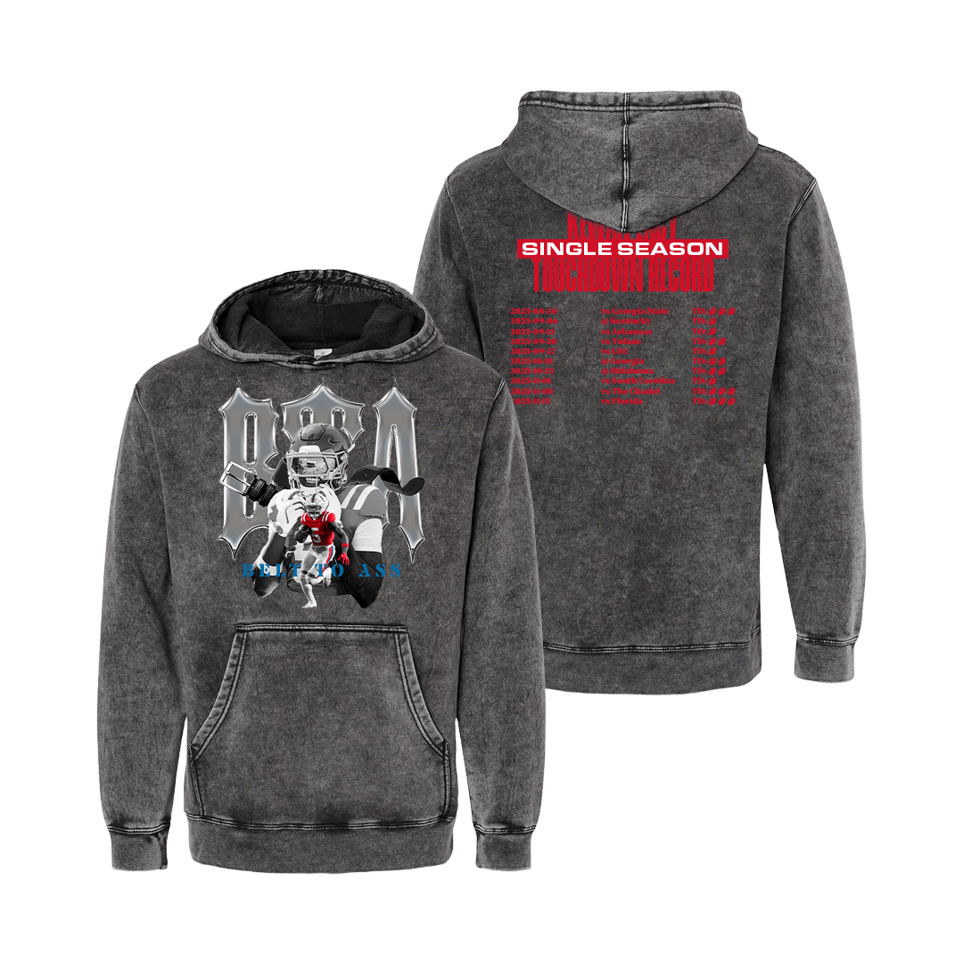 Kewan Lacy Record Breaker Mineral Wash Hoodie - Mystery Hype