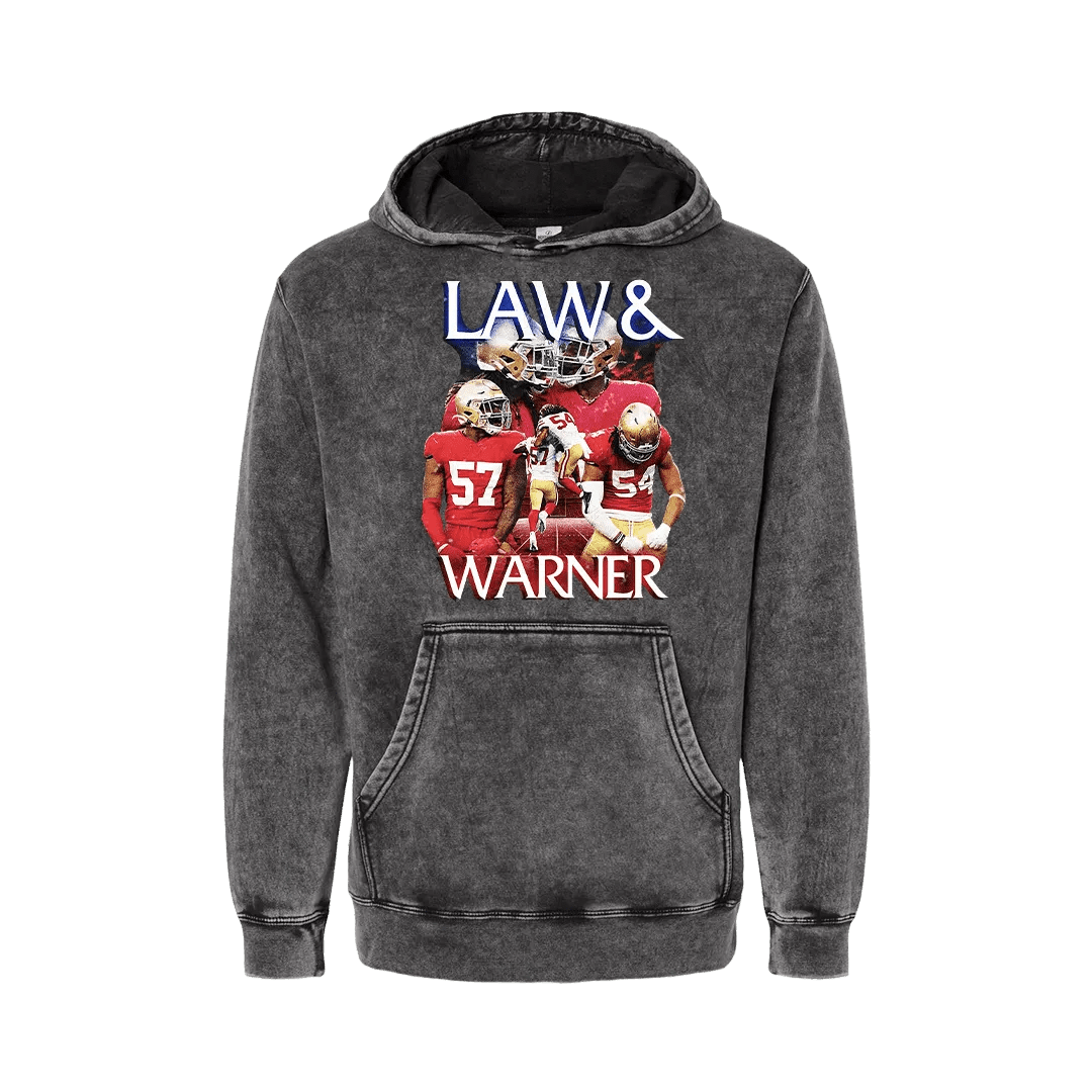 Law & Warner Mineral Wash Hoodie - Mystery Hype