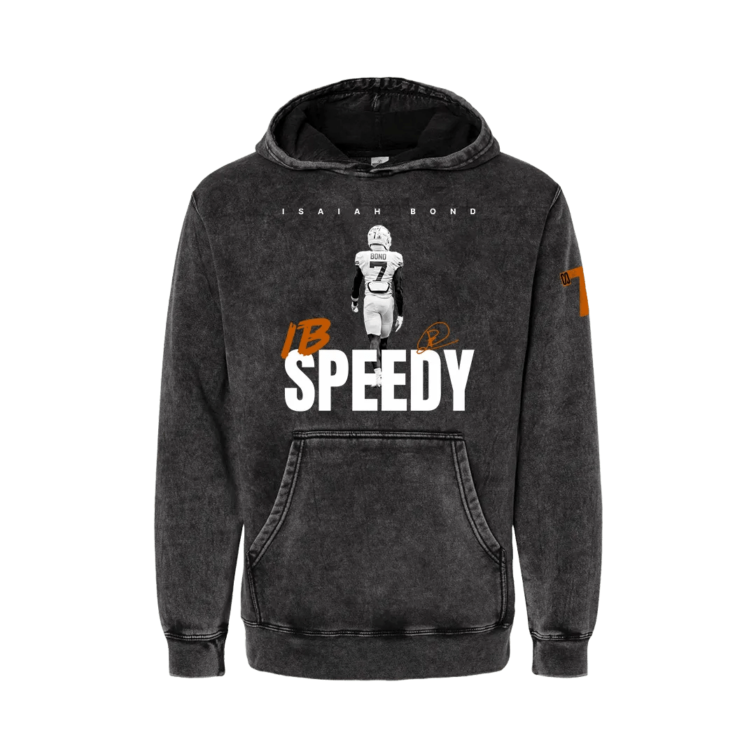 Limited Edition Speedy Isaiah Bond Mineral Wash Hoodie - Mystery Hype