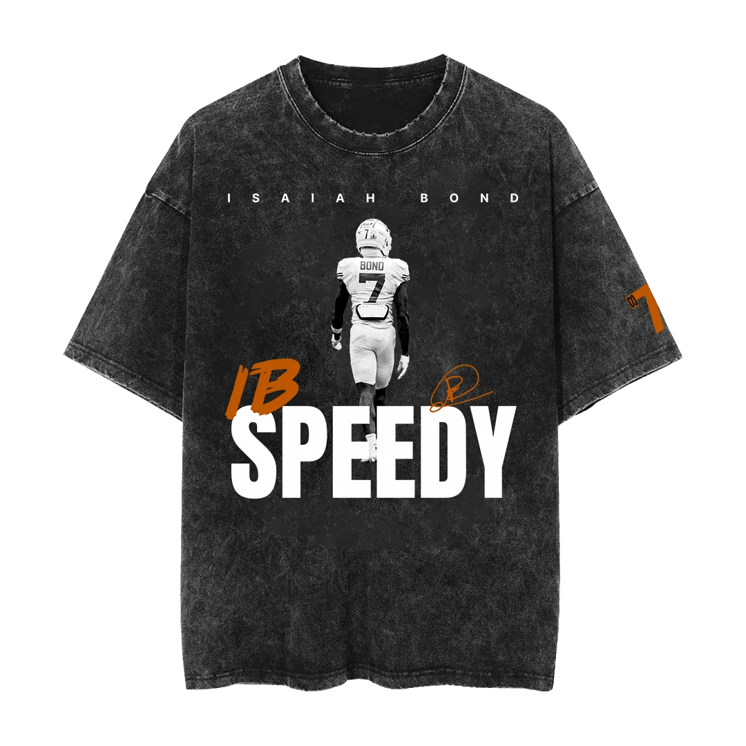 Limited Edition Speedy Isaiah Bond Mineral Wash Shirt - Mystery Hype