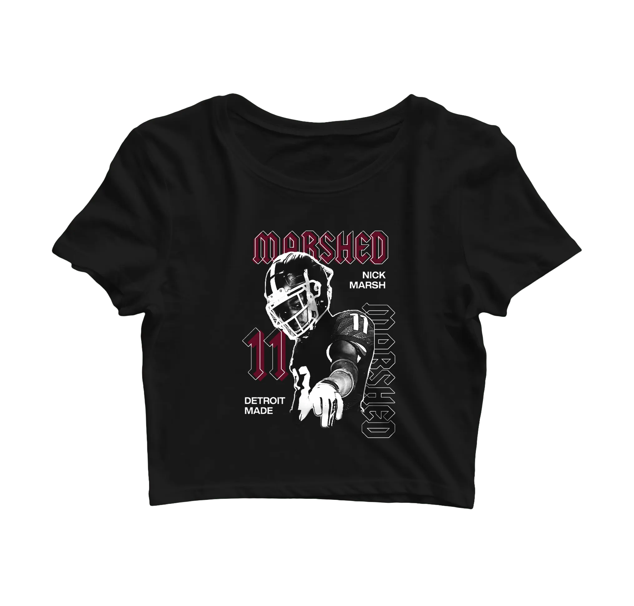 Nick Marsh Detroit Made Women Cropped Shirt - Mystery Hype