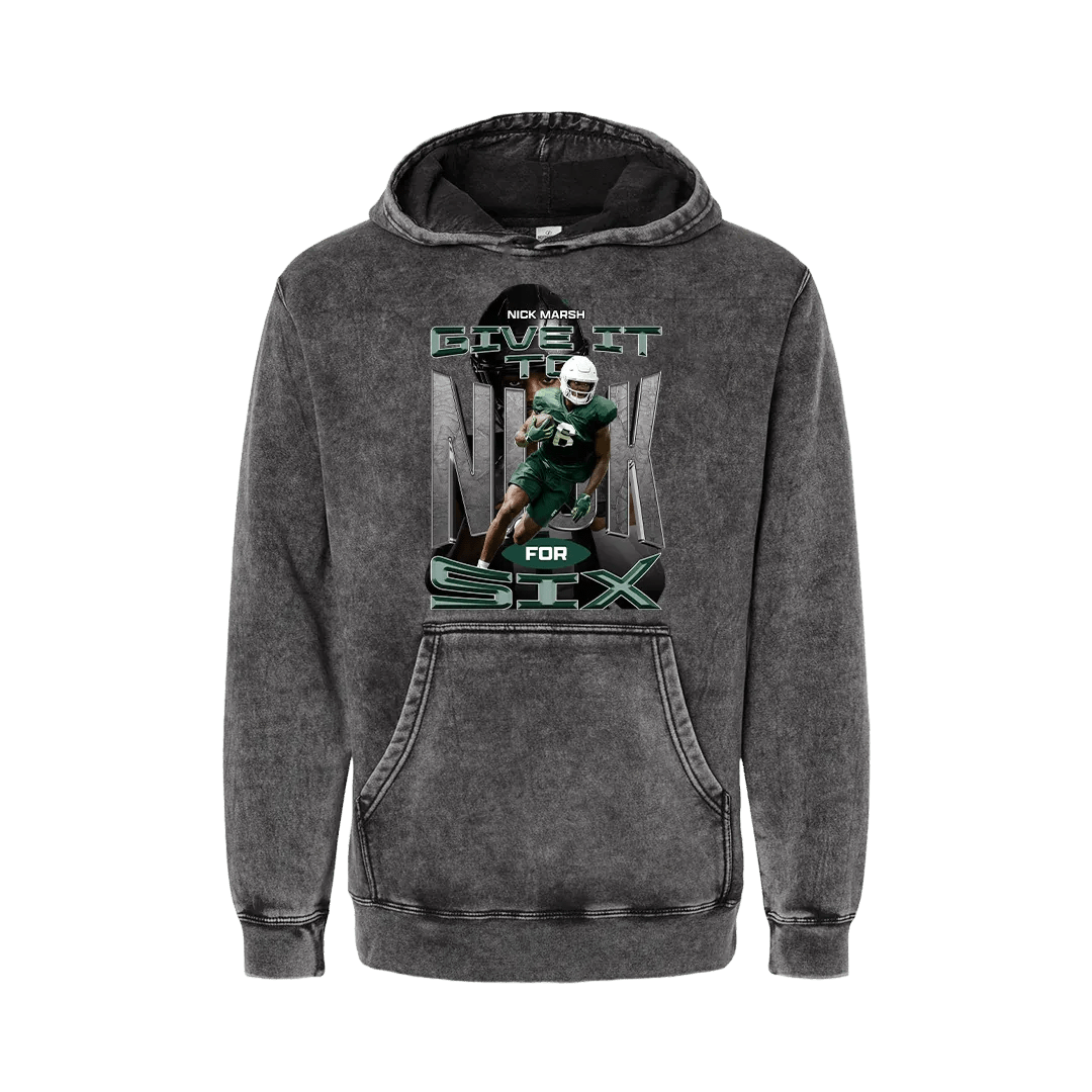 Nick Marsh Get It To Nick For Six Mineral Wash Hoodie - Mystery Hype