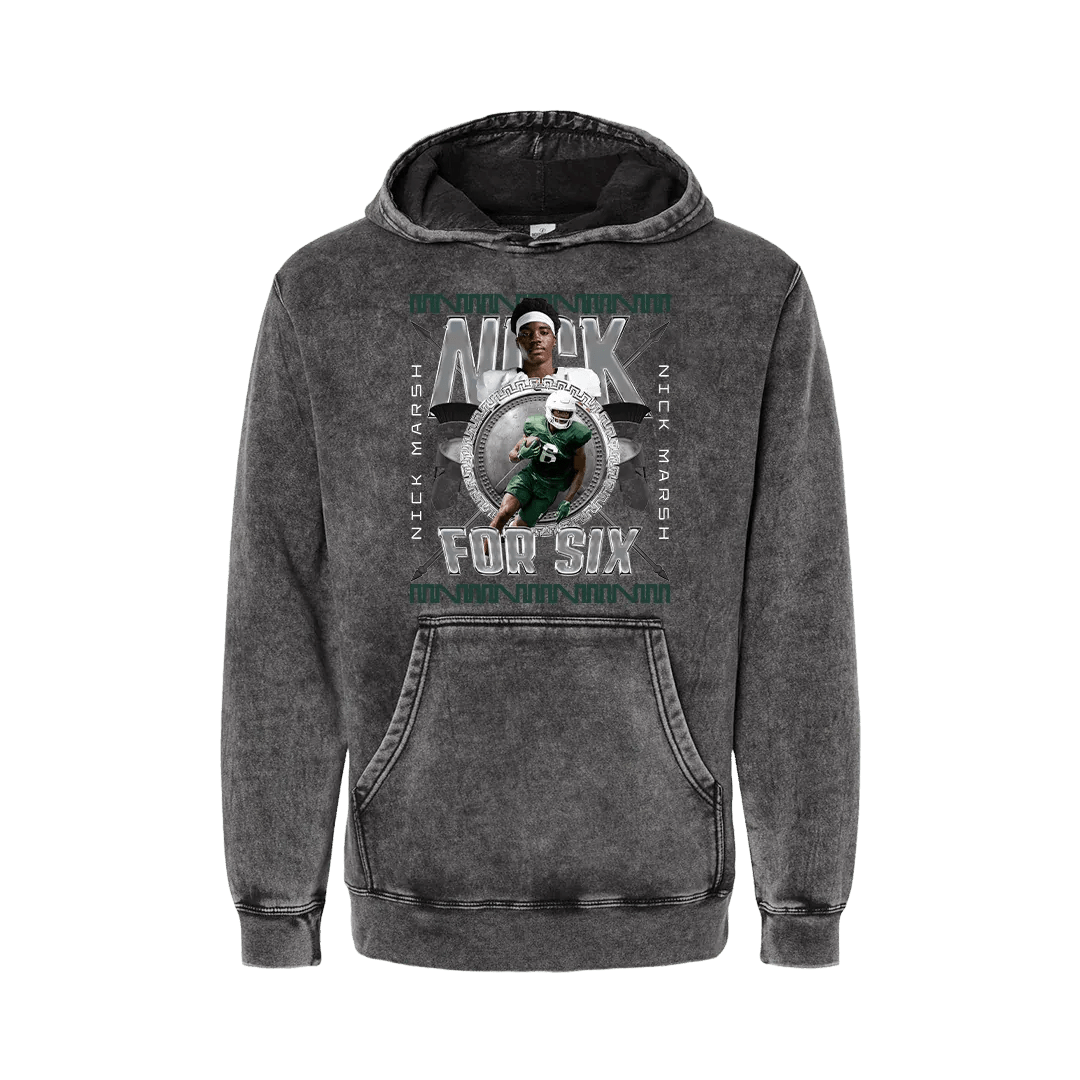 Nick Marsh Nick For Six Mineral Wash Hoodie - Mystery Hype