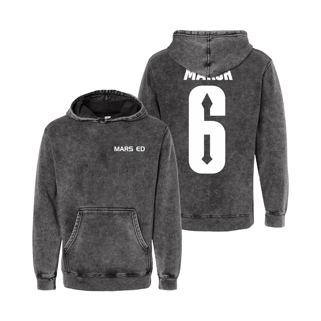 Nick Marsh Signature Logo 6 Mineral Wash Hoodie - Mystery Hype