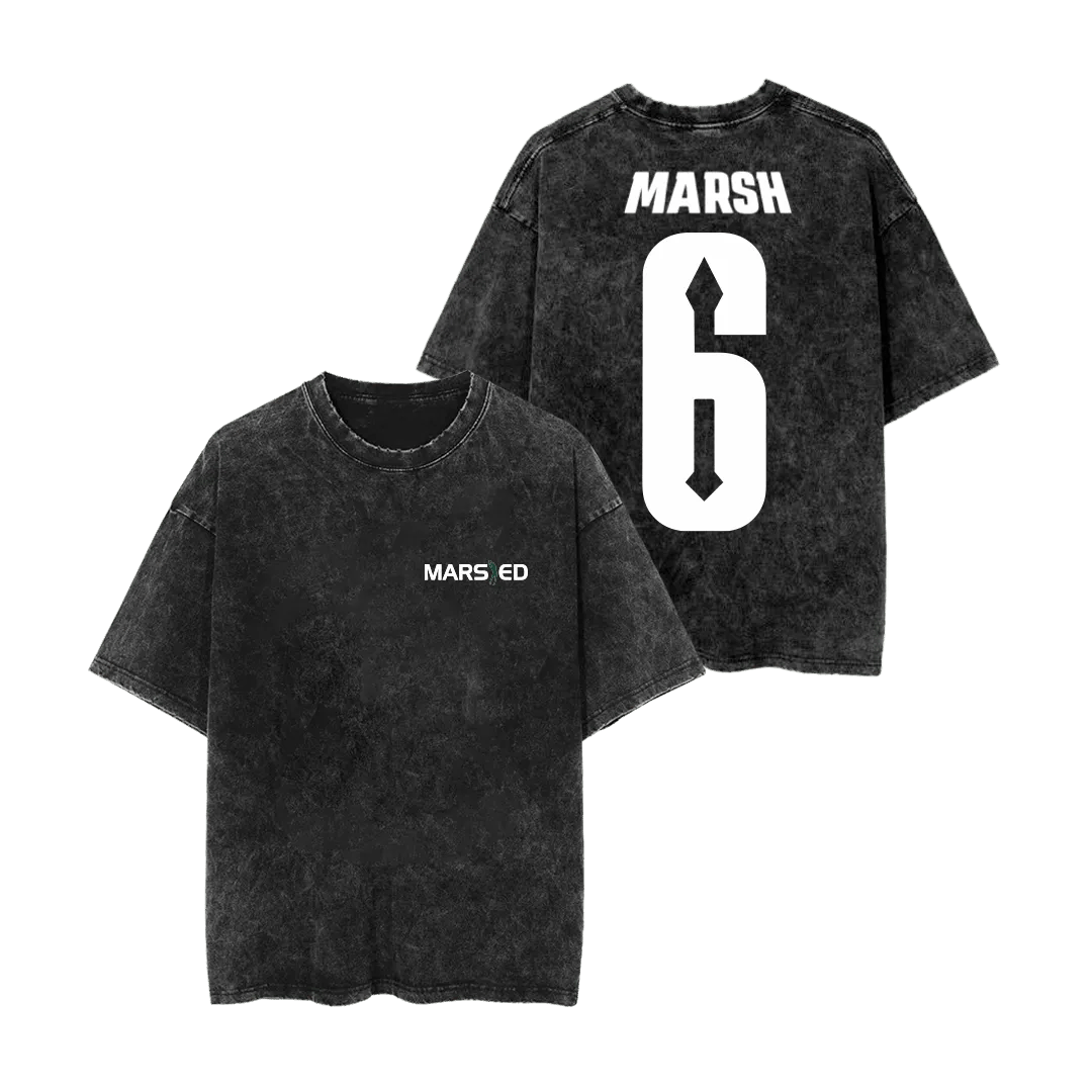 Nick Marsh Signature Logo 6 Mineral Wash Shirt - Mystery Hype