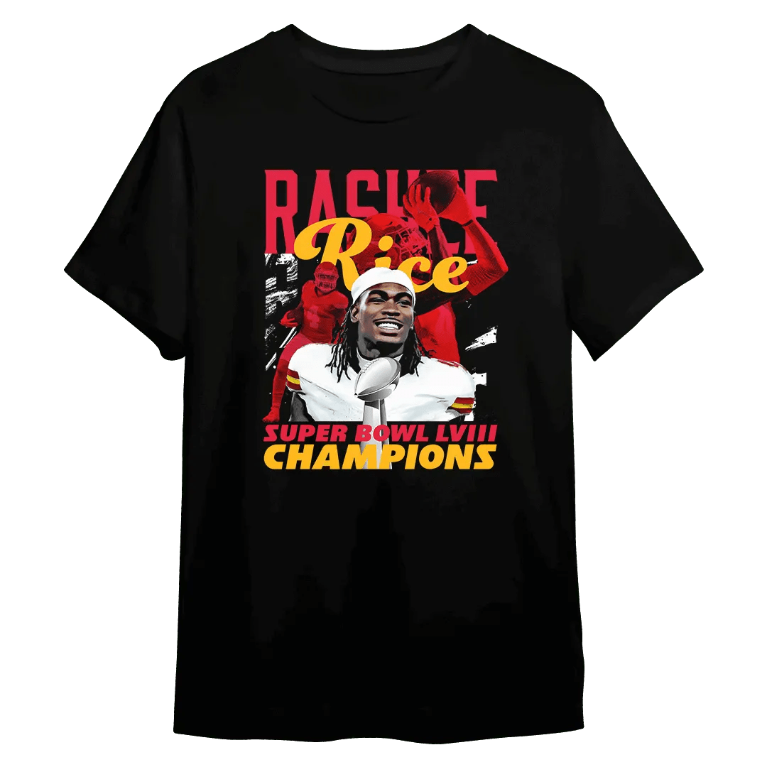 Rashee Rice Champions T-Shirt - Mystery Hype