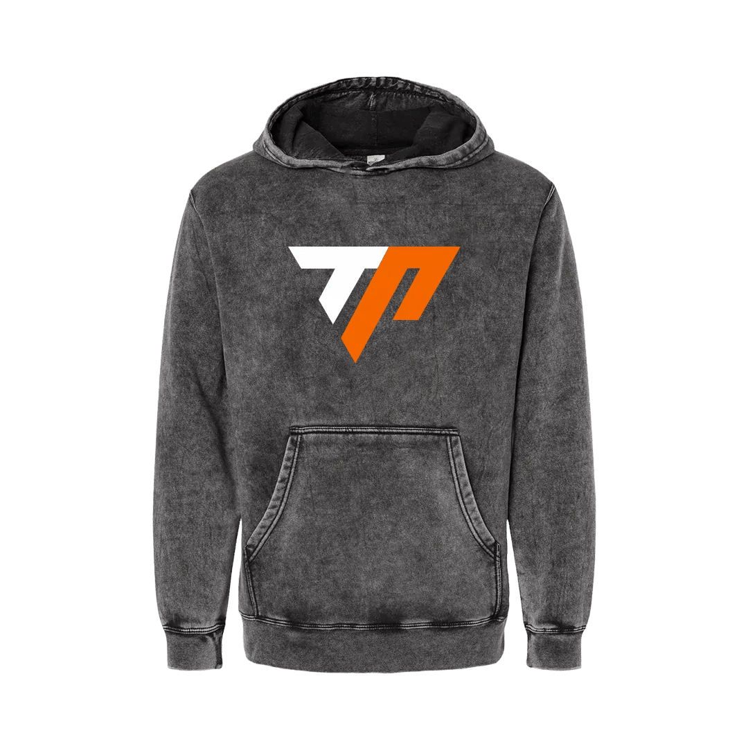 TJ Parker Signature Logo Mineral Wash Hoodie - Mystery Hype