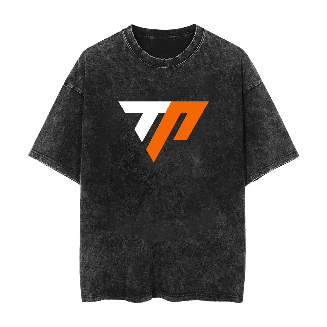 TJ Parker Signature Logo Mineral Wash T-Shirt - Mystery Hype