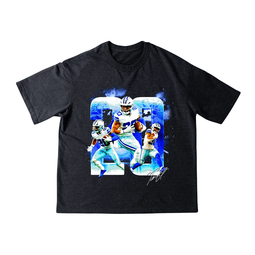 Tony Pollard Vintage Men Heavyweight Shirt - Mystery Hype