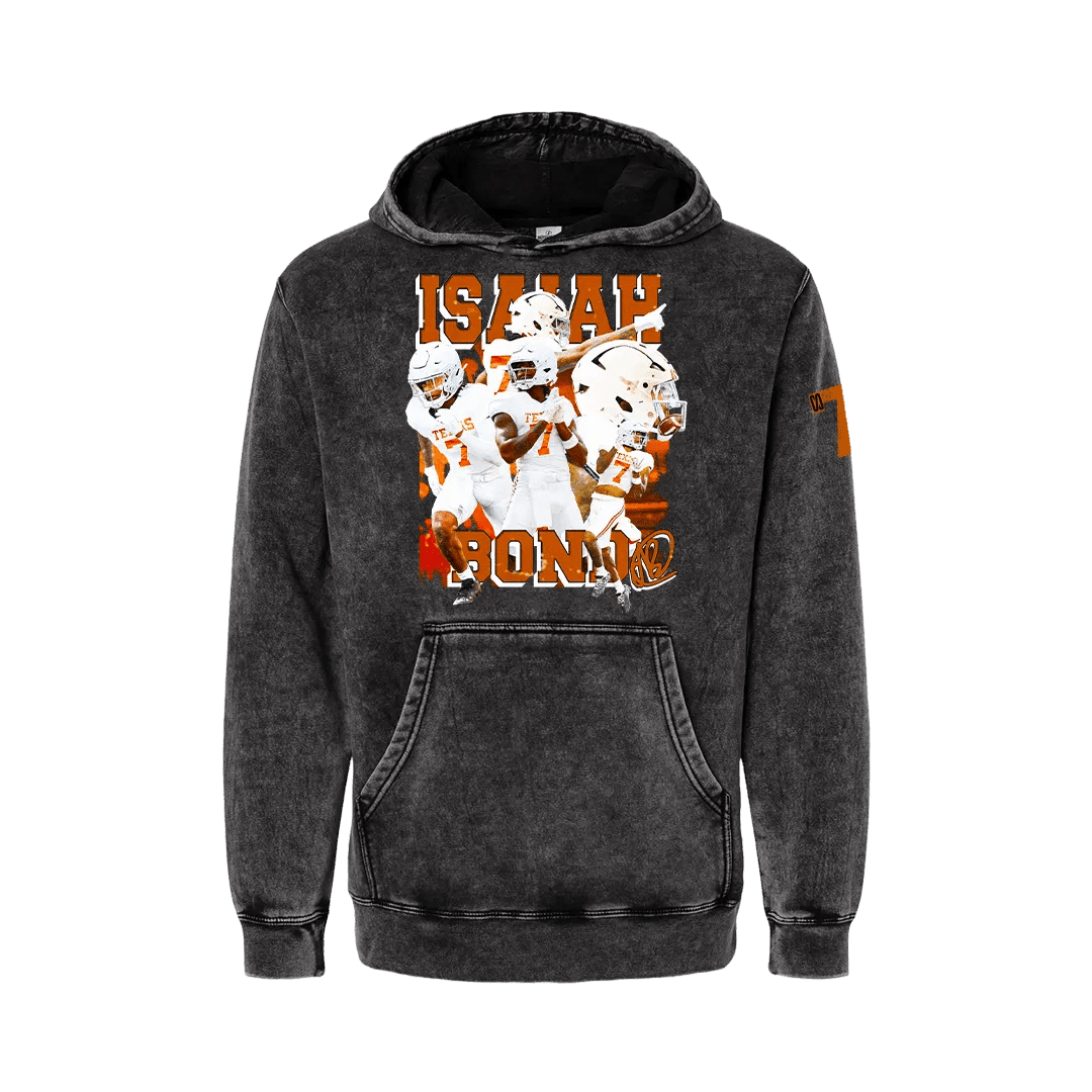 Vintage Isaiah Bond Mineral Wash Hoodie - Mystery Hype