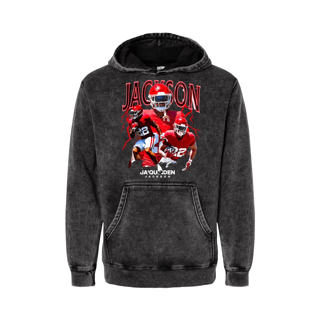 Vintage Ja'Quinden Jackson Mineral Wash Hoodie - Mystery Hype