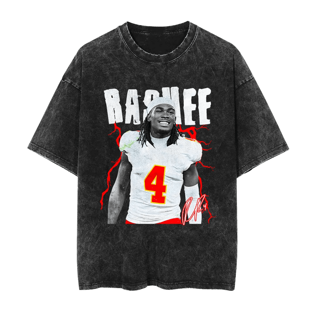 Vintage Rashee Rice Mineral Wash Shirt - Mystery Hype