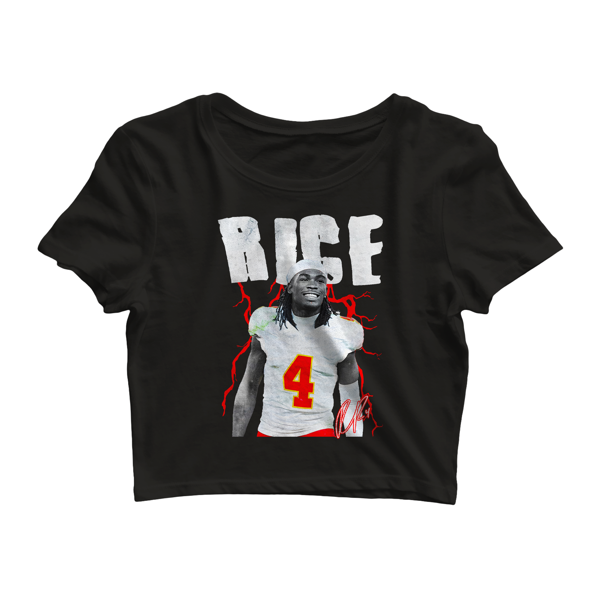 Rashee Rice VINTAGE CROPTOP SHIRT