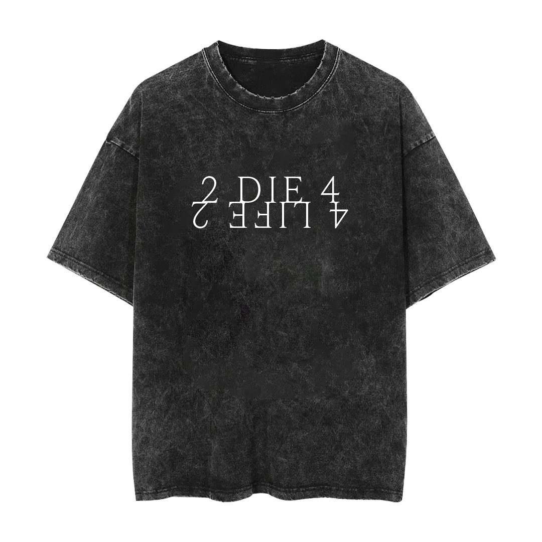 Baron Browning 2 Die for 4 Life 2 Mineral Wash Shirt