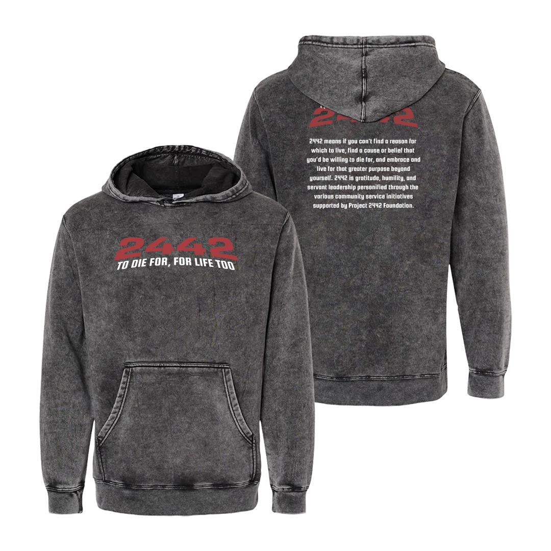 Baron Browning 2442 Full Meaning Mineral Wash Hoodie