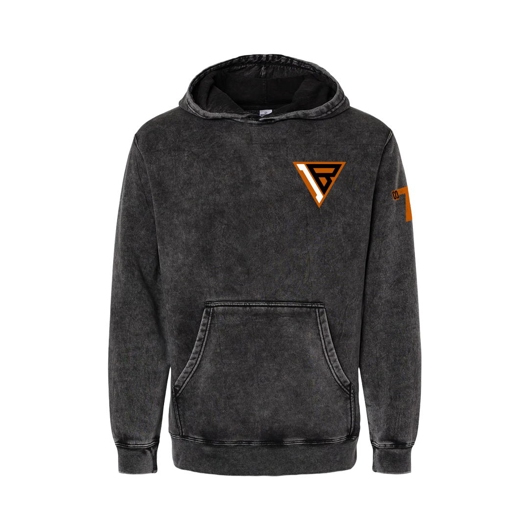 Signature Logo Isaiah Bond Mineral Wash Hoodie