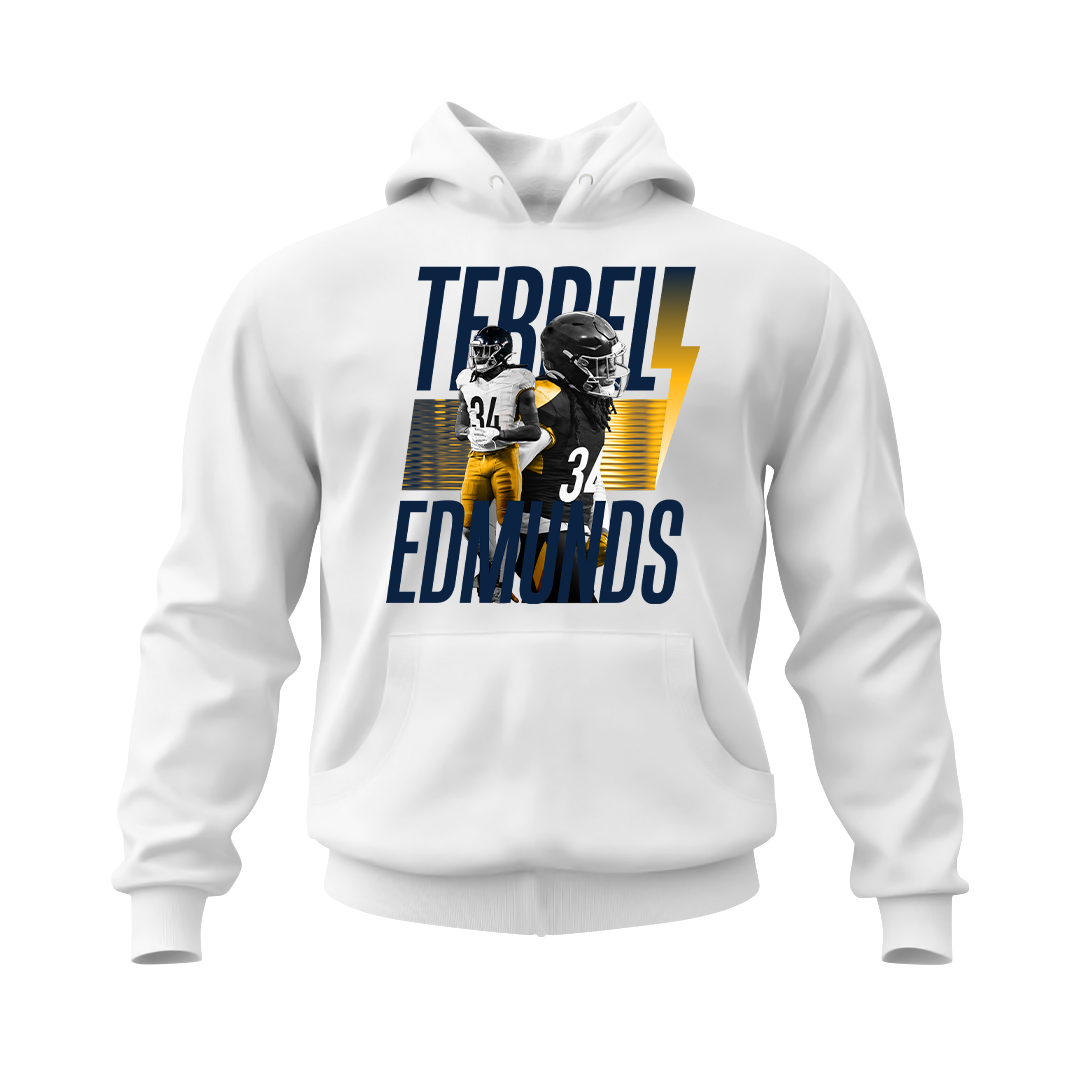 Terrell Edmunds Retro White Hoodie