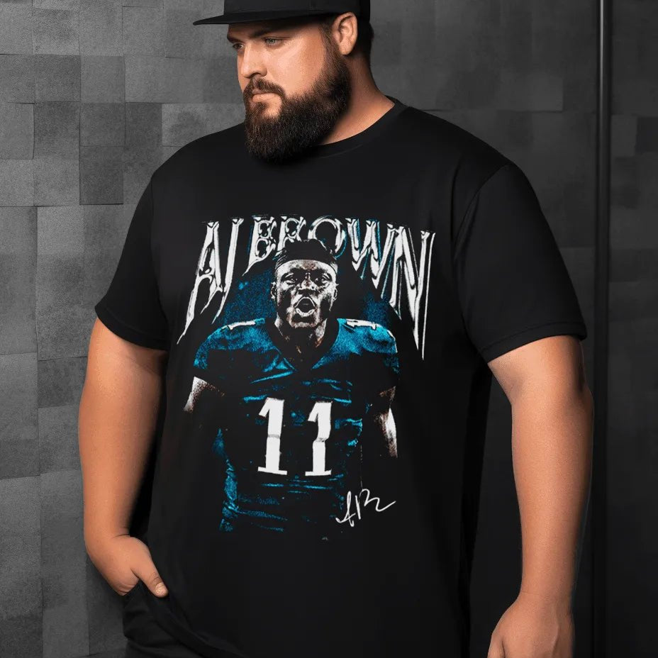 AJ Brown AJ11 Vintage Premium Heavyweight T-Shirt - Mystery Hype