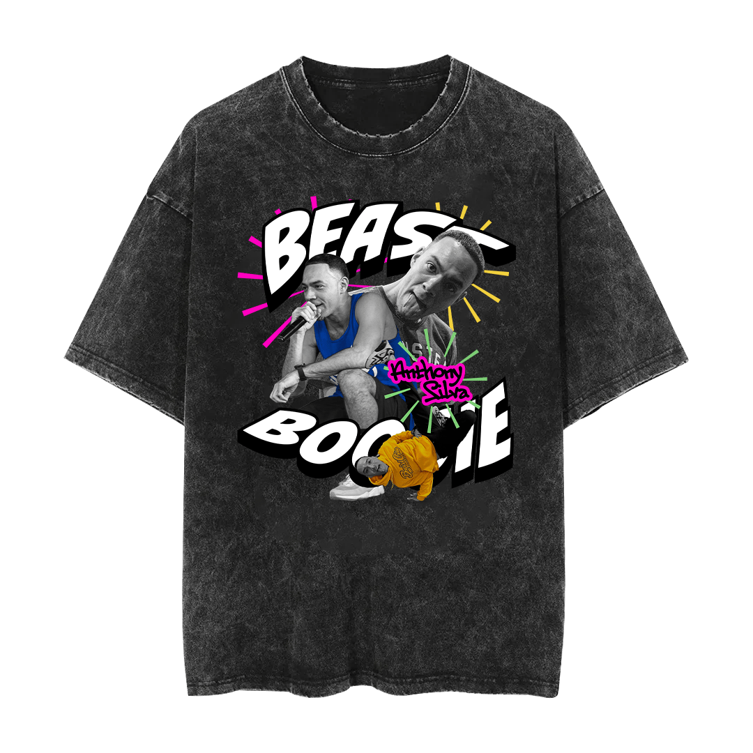 Beast Boogie Retro Mineral Wash Shirt - Mystery Hype