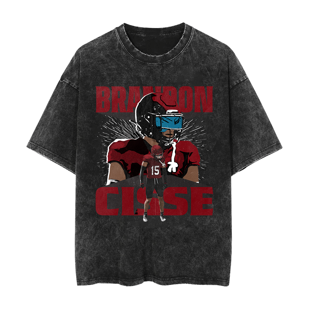 Brandon Cisse Comic Cover Mineral Wash Shirt - Mystery Hype