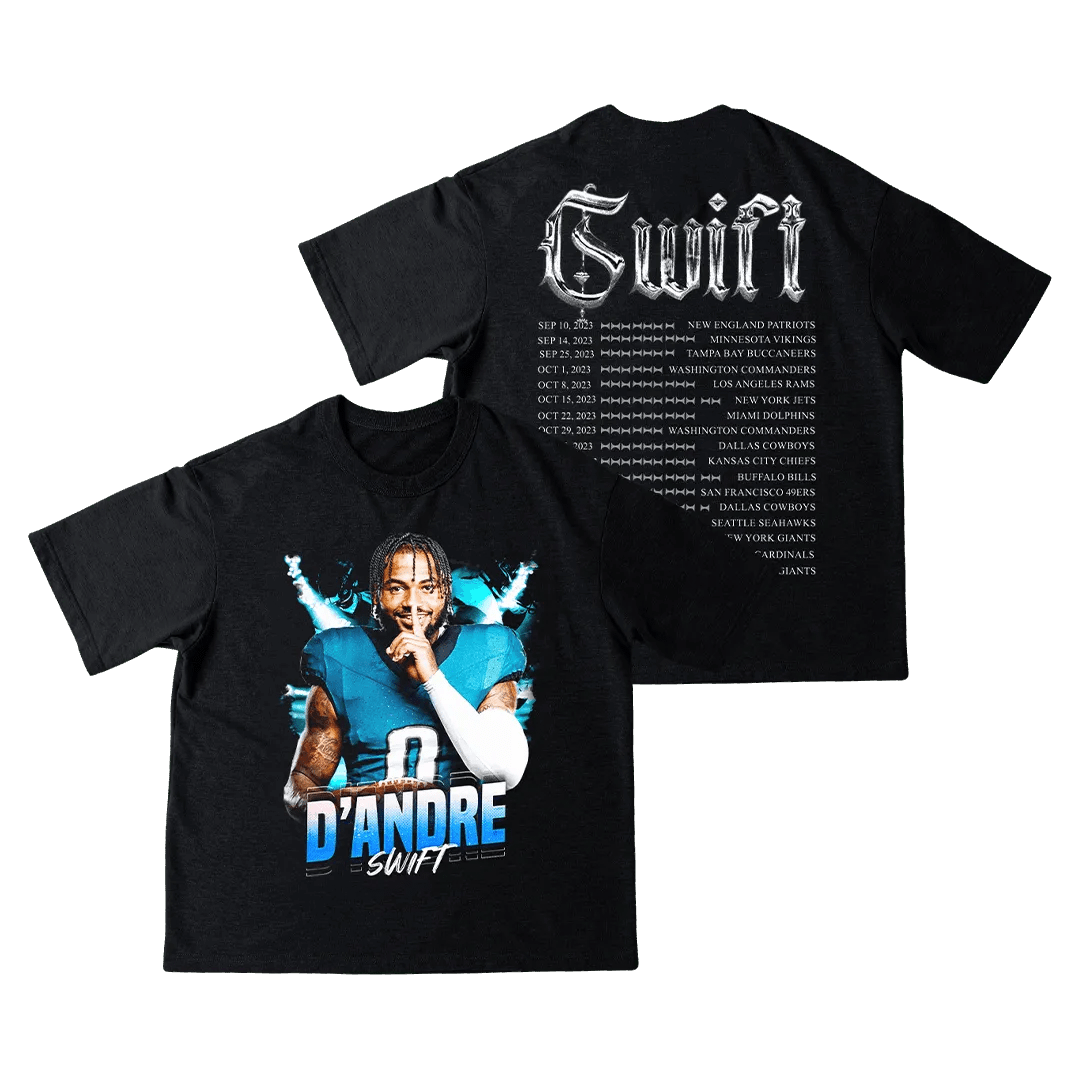 D'Andre Swift Vintage Schedule Premium Heavyweight Men T-Shirt - Mystery Hype