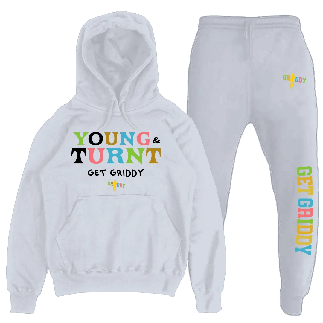 Griddy Young & Turnt Light Gray Outfit Set - Mystery Hype