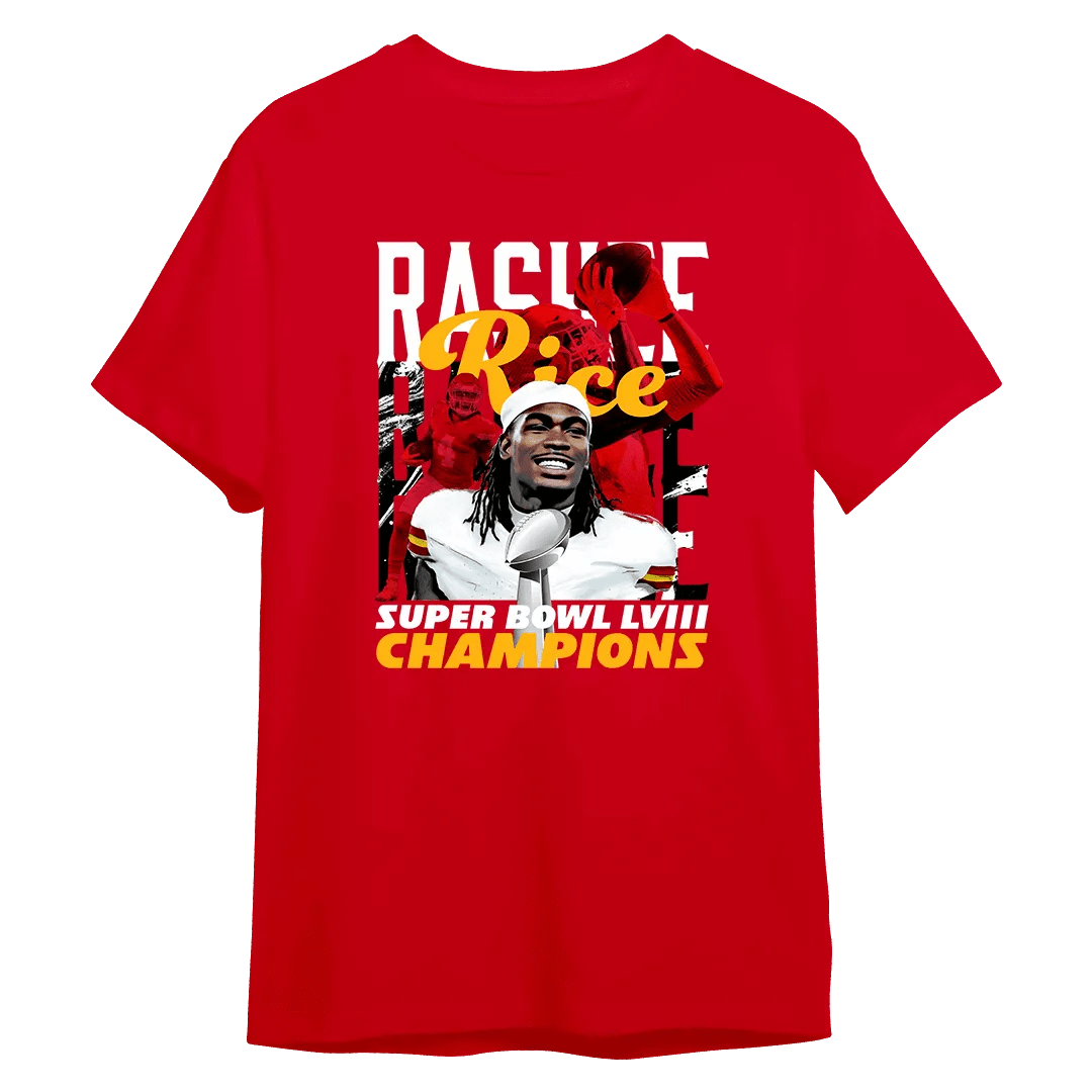 Rashee Rice Champions T-Shirt - Mystery Hype
