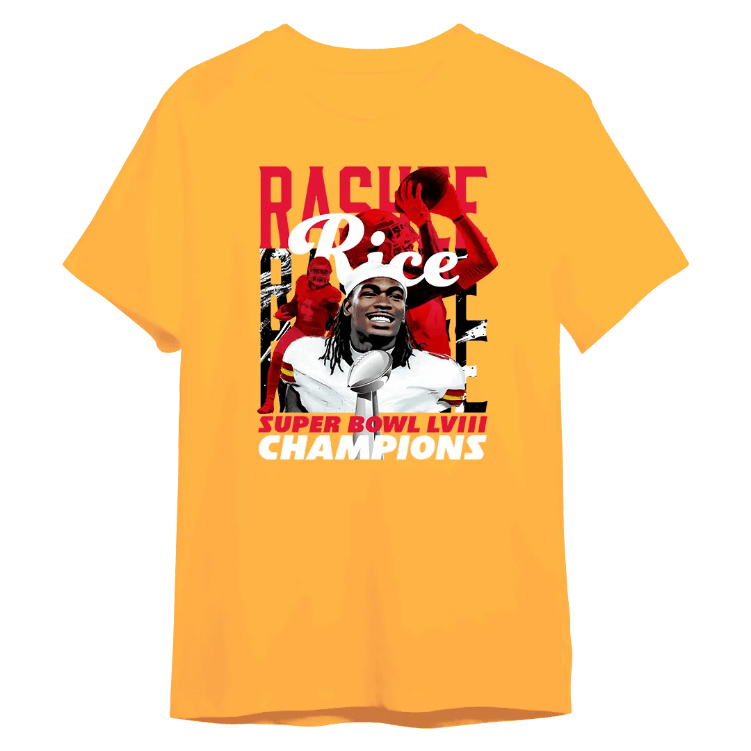 Rashee Rice Champions T-Shirt - Mystery Hype