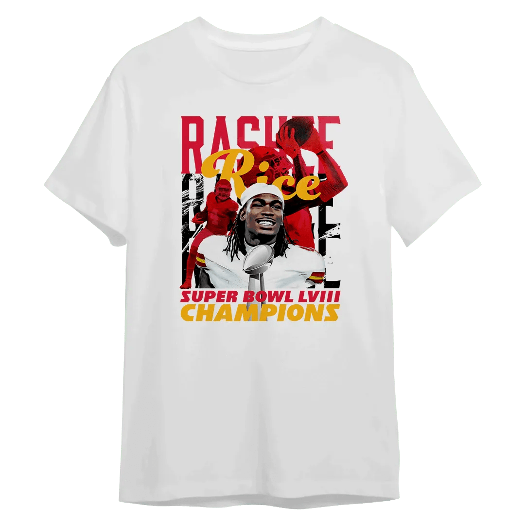Rashee Rice Champions T-Shirt - Mystery Hype