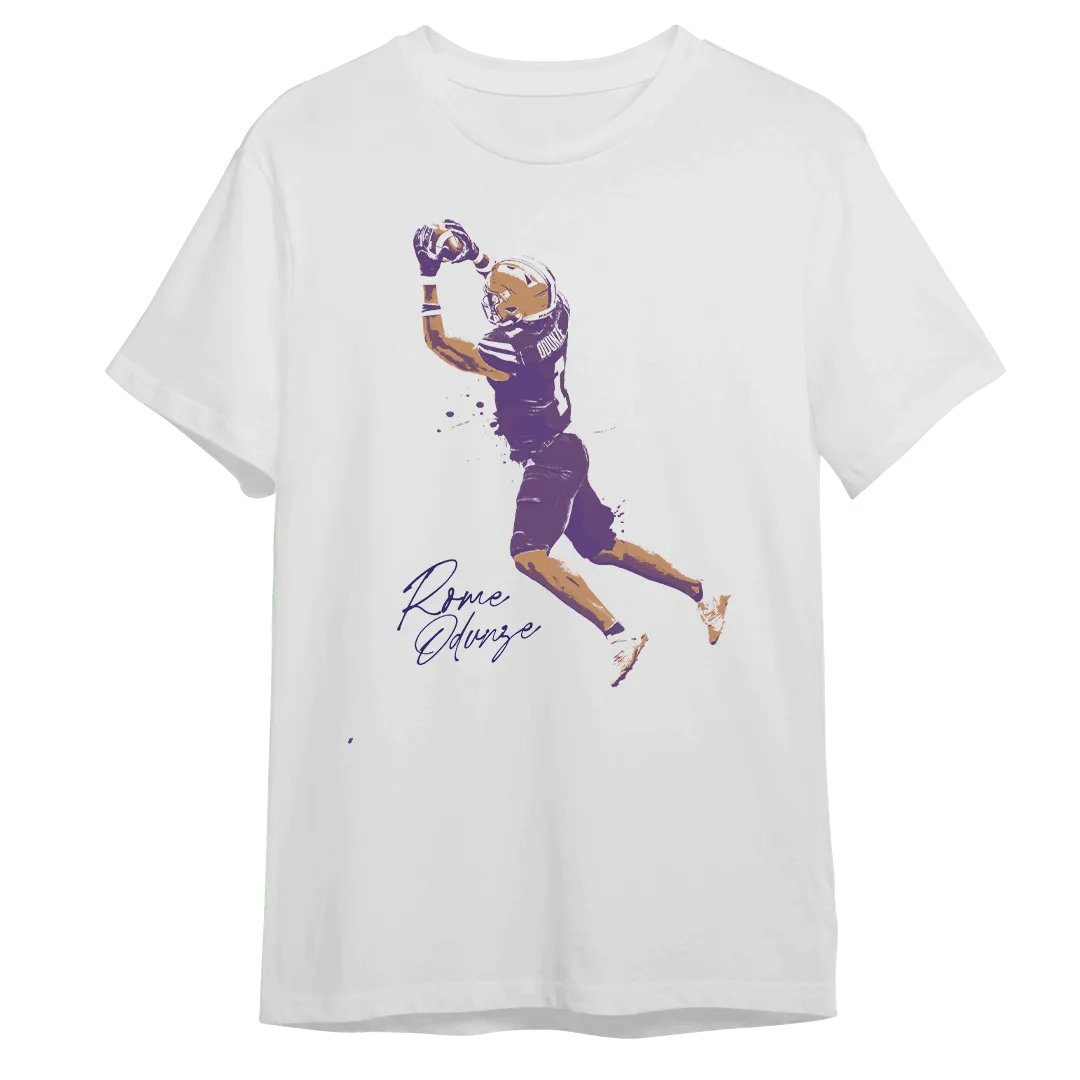 Rome Odunze Signature Catch T-Shirt - Mystery Hype