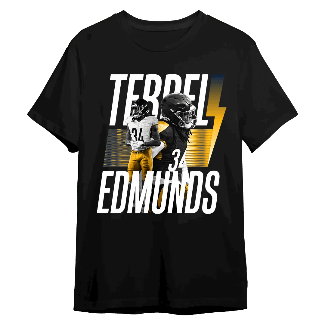 Terrell Edmunds Retro T-Shirt - Mystery Hype