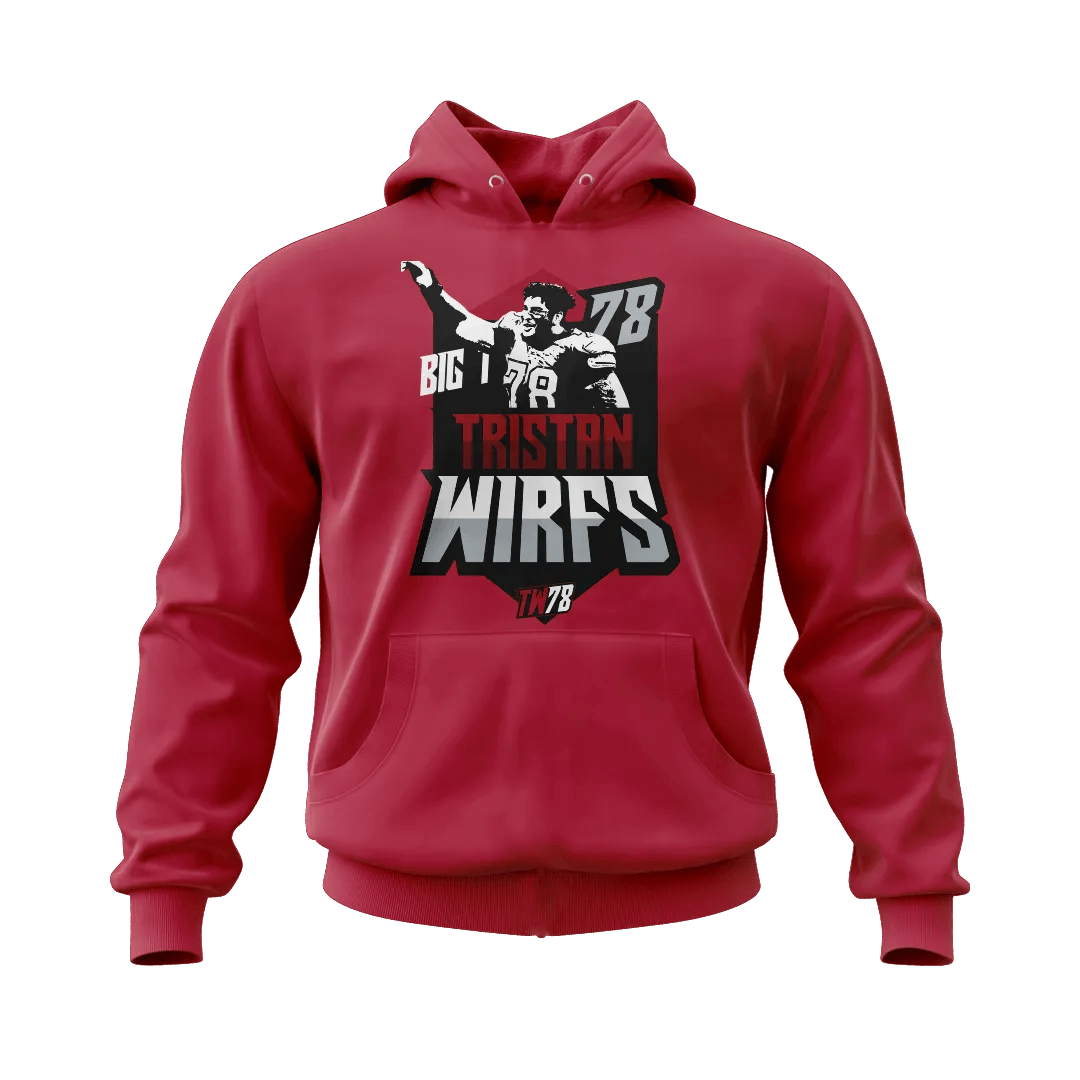 Tristan Wirfs Bold Big T78 Hoodie - Mystery Hype