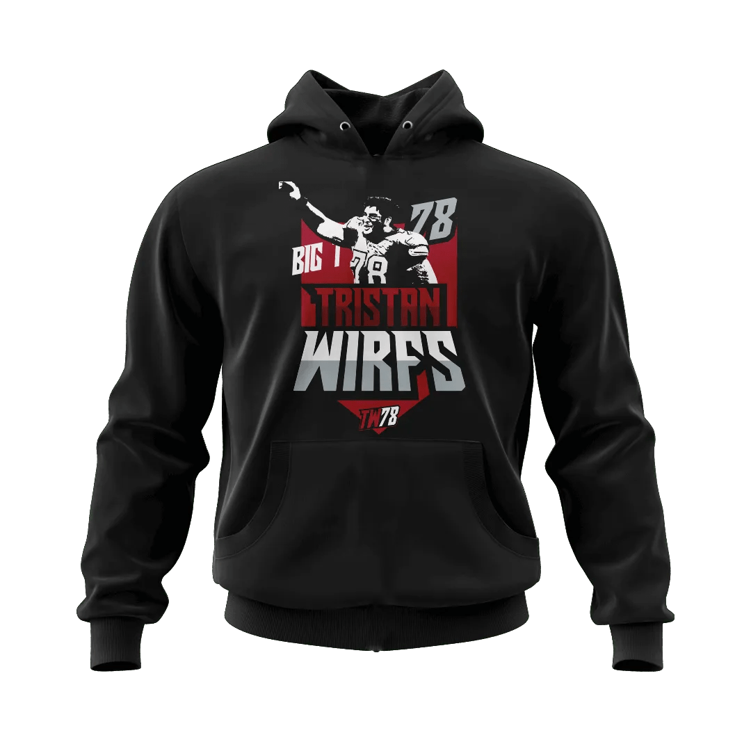 Tristan Wirfs Bold Big T78 Hoodie - Mystery Hype