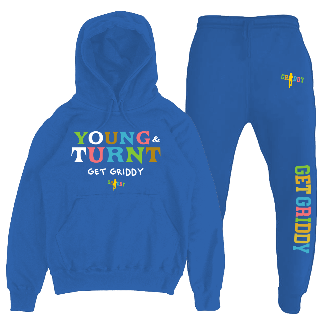 Griddy Young & Turnt Jumpsuit Royal